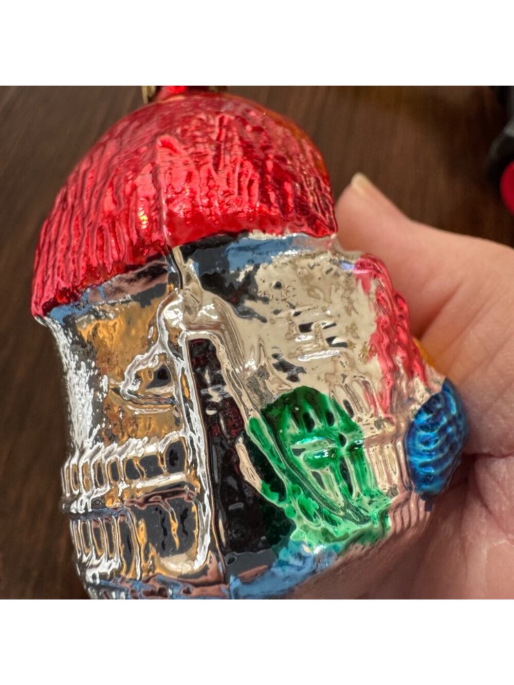 Vintage Christmas Thanksgiving Ornament Blown Glass West Germany Turkey House 3" - Picture 6 of 9